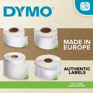 DYMO Authentic LabelWriter Multi-Purpose Labels | 57 mm x 32 mm | Self-Adhesive | Roll of 1000 Easy-Peel Labels for LabelWriter Label Makers | Made in Europe