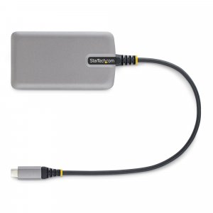 StarTech.com 3-Port USB-C Hub with Ethernet - 3x USB-A Ports, Gigabit Ethernet RJ45, USB 3.0 5Gbps, Bus-Powered, 1ft/30cm Long Cable - Portable Laptop USB Type-C Hub Adapter w/GbE