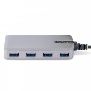 StarTech.com 4-Port USB-C Hub - 5Gbps - Bus Powered - USB C to 4x USB-A Hub w/ Optional Auxiliary Power Input - Portable Desktop/Laptop USB Hub - 1ft (30cm) Cable - USB Expansion Hub