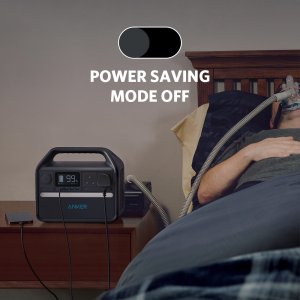Anker 535 Portable Power Station, Portable Generator 512Wh (PowerHouse 512Wh), 500W 9 - Port Outdoor Generator with 4 AC Outlets, 60W USB - C PD Output, LED Light for Camping, RV, Emergencies, and More