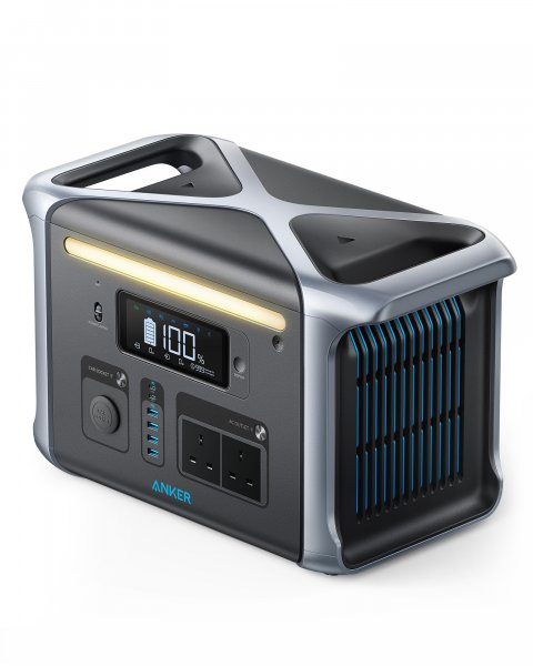 Anker 757 Portable Power Station, PowerHouse 1229Wh LiFePo4 Battery, 1500W Solar Generator with 2 AC Outlets (Solar Panel Optional), 2 USB - C Ports 100W Max, LED Light For Camping, RV, Power Outage