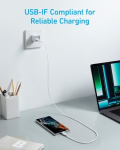 Anker A81F5G21 USB cable 0.9 m USB C White