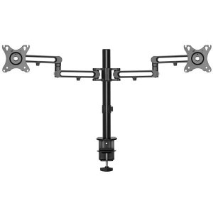 StarTech.com Desk Mount Dual Monitor Arm - Desk Clamp VESA Compatible Monitor Mount for up to 32 inch Displays - Ergonomic Articulating Monitor Arm - Height Adjustable/Tilt/Swivel/Rotating