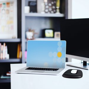 StarTech.com Mouse Pad with Hand rest, 6.7x7.1x 0.8in (17x18x2cm), Ergonomic Mouse Pad with Wrist Support, Desk Wrist Pad w/ Non-Slip PU Base, Cushioned Gel Mouse Pad w/ Palm Rest