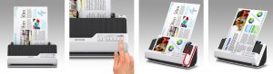 Epson DS-C490 Sheet-fed scanner 600 x 600 DPI A4 Black, Grey