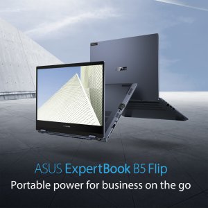 ASUS ExpertBook B5 Flip B5402FBAv-HYi5X Intel® Core™ i5 i5-1240P Hybrid (2-in-1) 35.6 cm (14") Touchscreen Full HD 16 GB DDR5-SDRAM 256 GB SSD Wi-Fi 6E (802.11ax) Windows 11 Pro Black