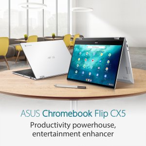 ASUS Chromebook Flip CB5500FEA-E60125 Intel® Core™ i5 i5-1135G7 39.6 cm (15.6") Touchscreen Full HD 8 GB LPDDR4x-SDRAM 256 GB SSD Wi-Fi 6 (802.11ax) ChromeOS White