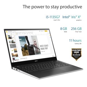 ASUS Chromebook Flip CB5500FEA-E60125 Intel® Core™ i5 i5-1135G7 39.6 cm (15.6") Touchscreen Full HD 8 GB LPDDR4x-SDRAM 256 GB SSD Wi-Fi 6 (802.11ax) ChromeOS White