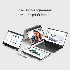 ASUS Chromebook Flip CB5500FEA-E60125 Intel® Core™ i5 i5-1135G7 39.6 cm (15.6") Touchscreen Full HD 8 GB LPDDR4x-SDRAM 256 GB SSD Wi-Fi 6 (802.11ax) ChromeOS White