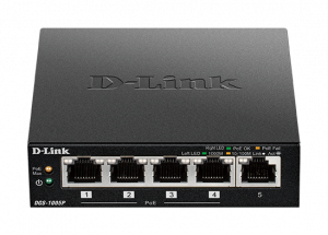D-Link 5-Port Desktop Gigabit PoE+ Switch