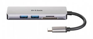 D-Link 5-in-1 USB-C Hub with HDMI and SD/microSD Card Reader