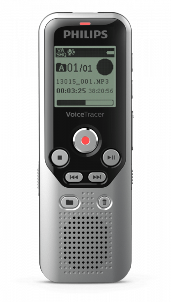 Philips DVT1250 dictaphone Internal memory & flash card Black, Grey