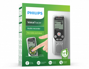Philips DVT1250 dictaphone Internal memory & flash card Black, Grey