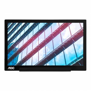 AOC 01 Series I1601P computer monitor 39.6 cm (15.6") 1920 x 1080 pixels Full HD LED Silver, Black