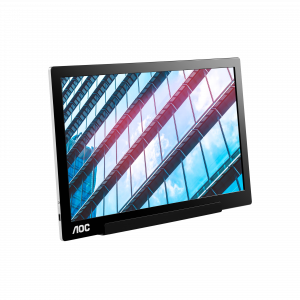 AOC 01 Series I1601P computer monitor 39.6 cm (15.6") 1920 x 1080 pixels Full HD LED Silver, Black