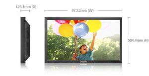 Samsung 400TS-3 Digital signage flat panel 101.6 cm (40") 451 cd/m² WXGA Black