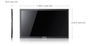 Samsung 460EX Digital signage flat panel 116.8 cm (46") 450 cd/m² Full HD Black