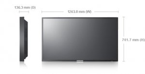 Samsung SyncMaster 550DX Digital signage flat panel 139.7 cm (55") 700 cd/m² Full HD Black