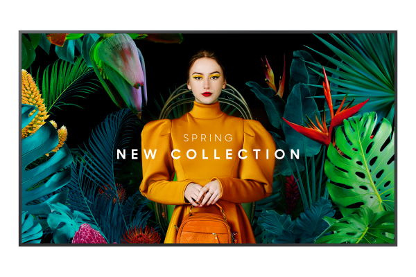 Samsung QB75C Digital signage flat panel 190.5 cm (75") LCD Wi-Fi 350 cd/m² 4K Ultra HD Black Built-in processor Tizen 16/7