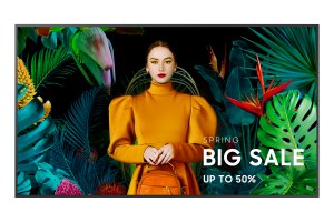 Samsung QB75C Digital signage flat panel 190.5 cm (75") LCD Wi-Fi 350 cd/m² 4K Ultra HD Black Built-in processor Tizen 16/7