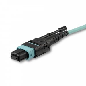 StarTech.com 5m (16.4ft) MTP(F)/PC OM3 Multimode Fiber Optic Cable, 12F Type-A, OFNP Plenum, 50/125µm LOMMF, 40G Networks, Low Insertion Loss, MPO Fiber Jumper Cord