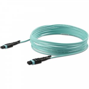 StarTech.com 5m (16.4ft) MTP(F)/PC OM3 Multimode Fiber Optic Cable, 12F Type-A, OFNP Plenum, 50/125µm LOMMF, 40G Networks, Low Insertion Loss, MPO Fiber Jumper Cord