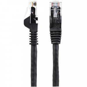 StarTech.com 2m CAT6 Ethernet Cable - LSZH (Low Smoke Zero Halogen) - 10 Gigabit 650MHz 100W PoE RJ45 10GbE UTP Network Patch Cord Snagless with Strain Relief - Black, CAT 6, ETL Verified, 24AWG
