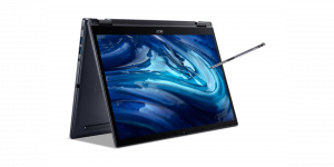 Acer TravelMate TMP414RN-52-78LV Intel® Core™ i7 i7-1260P Hybrid (2-in-1) 35.6 cm (14") Touchscreen WUXGA 16 GB DDR4-SDRAM 512 GB SSD Wi-Fi 6 (802.11ax) Windows 11 Pro Blue