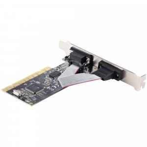 StarTech.com 2-Port PCI RS232 Serial Adapter Card - PCI Serial Port Expansion Controller Card - PCI to Dual Serial DB9 Card - Standard (Installed) & Low Profile Brackets - Windows/Linux