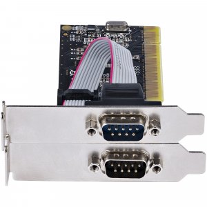 StarTech.com 2-Port PCI RS232 Serial Adapter Card - PCI Serial Port Expansion Controller Card - PCI to Dual Serial DB9 Card - Standard (Installed) & Low Profile Brackets - Windows/Linux