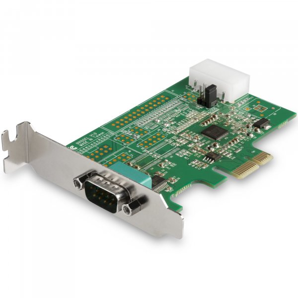 StarTech.com 1-port PCI Express RS232 Serial Adapter Card - PCIe RS232 Serial Host Controller Card - PCIe to Serial DB9 - 16950 UART - Low Profile Expansion Card - Windows & Linux