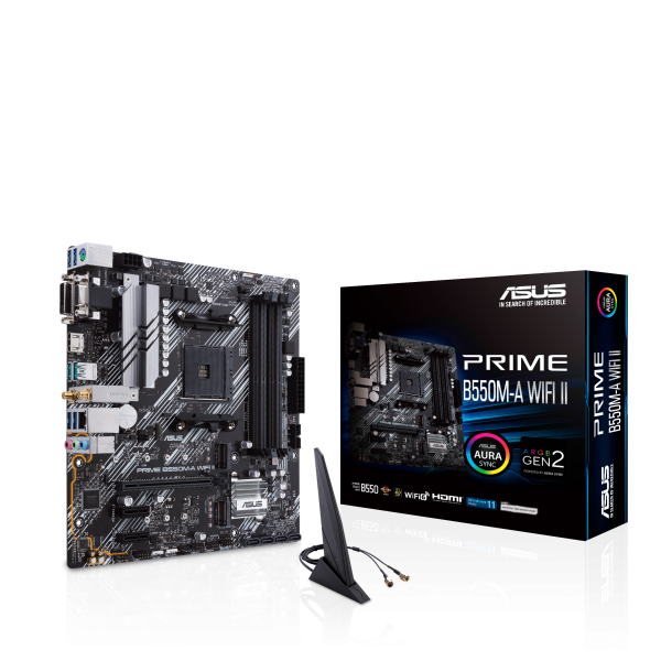ASUS PRIME B550M-A WIFI II AMD B550 Socket AM4 micro ATX