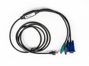 Vertiv Avocent PS2IAC-7 cable interface/gender adapter VGA, 2xPS/2 RJ-45 Black, Blue, Green, Purple
