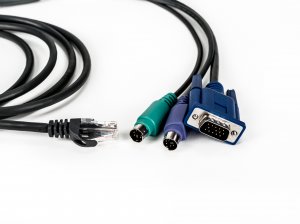 Vertiv Avocent PS2IAC-7 cable interface/gender adapter VGA, 2xPS/2 RJ-45 Black, Blue, Green, Purple