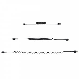 StarTech.com 50cm (20in) USB to Lightning Cable, MFi Certified, Coiled iPhone Charger Cable, Black, Durable TPE Jacket Aramid Fiber, Heavy Duty Coil Lightning Cable