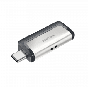 SanDisk Drive USB Ganda Ultra Tipe-C 256 GB USB flash drive USB Type-A / USB Type-C 3.2 Gen 1 (3.1 Gen 1) Grey, Silver