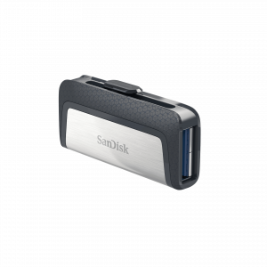 SanDisk Drive USB Ganda Ultra Tipe-C 256 GB USB flash drive USB Type-A / USB Type-C 3.2 Gen 1 (3.1 Gen 1) Grey, Silver