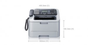 Samsung SF-650 fax machine Laser 33.6 Kbit/s 203 x 98 DPI Black, Silver