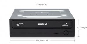Samsung SH-222BB/BEBE optical disc drive Internal DVD±RW Black