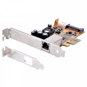 StarTech.com 1 Port 2.5Gbps PoE Network Card, PCIe Ethernet Card w/RJ45, 30W 802.3at PoE NIC for Desktops/Servers, Network PoE LAN Adapter w/Low-Profile Bracket, NBaseT, Windows/Linux