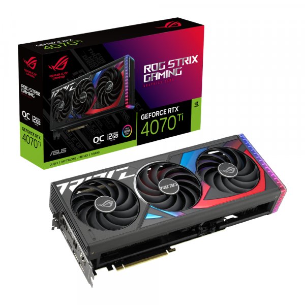 ASUS ROG -STRIX-RTX4070TI-O12G-GAMING NVIDIA GeForce RTX 4070 Ti 12 GB GDDR6X