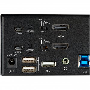 StarTech.com 2 Port Dual Monitor HDMI KVM Switch - 4K 60Hz Ultra HD HDR - Desktop 4K HDMI 2.0 KVM Switch with 2 Port USB 3.0 Hub (5Gbps) & 4x USB 2.0 HID, Audio - Hotkey Switching - TAA