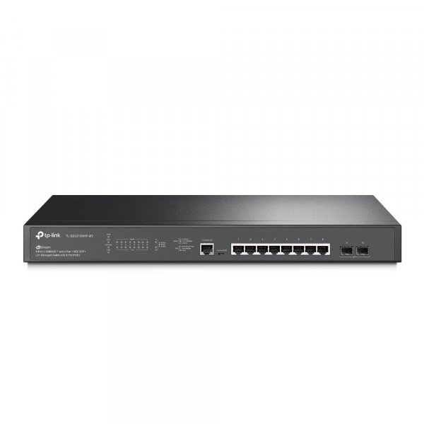 TP-Link JetStream 8-Port 2.5GBASE-T and 2-Port 10GE SFP+ L2+ Managed Switch with 8-Port PoE+