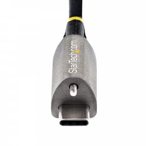StarTech.com 20" (50cm) Top Screw Locking USB C Cable 10Gbps - USB 3.1/3.2 Gen 2 Type-C Cable - 100W (5A) Power Delivery Charging, DP Alt Mode - Single Screw Lock, USB-C Cord Charge/Sync
