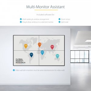 StarTech.com USB 3.0 to Quad HDMI Adapter, USB to 4x HDMI Monitor Converter for Windows (no support for macOS/ChromeOS/Linux) - TAA