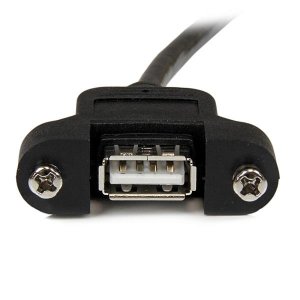 StarTech.com 2 ft Panel Mount USB Cable A to A - F/M