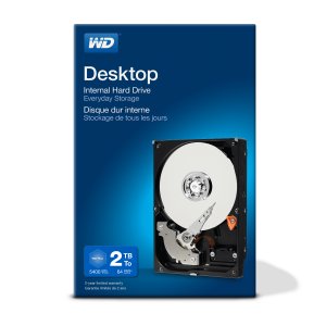 Western Digital Desktop Everyday internal hard drive 2 TB 5400 RPM 64 MB 3.5" Serial ATA III