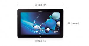 Samsung ATIV Tab 7 XE700T1C 3G Intel® Core™ i5 128 GB 29.5 cm (11.6") 4 GB Wi-Fi 4 (802.11n) Windows 8 Pro Black