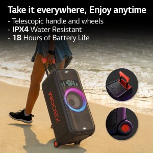 LG XL7S.DGBRLLK portable/party speaker 2.1 portable speaker system Black 250 W