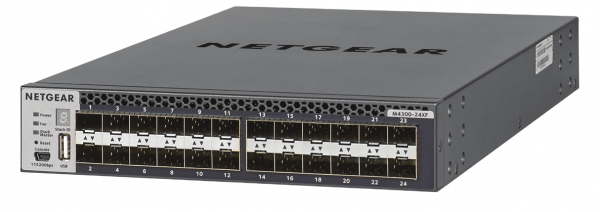 NETGEAR M4300-24XF Managed L3 1U Black, Grey